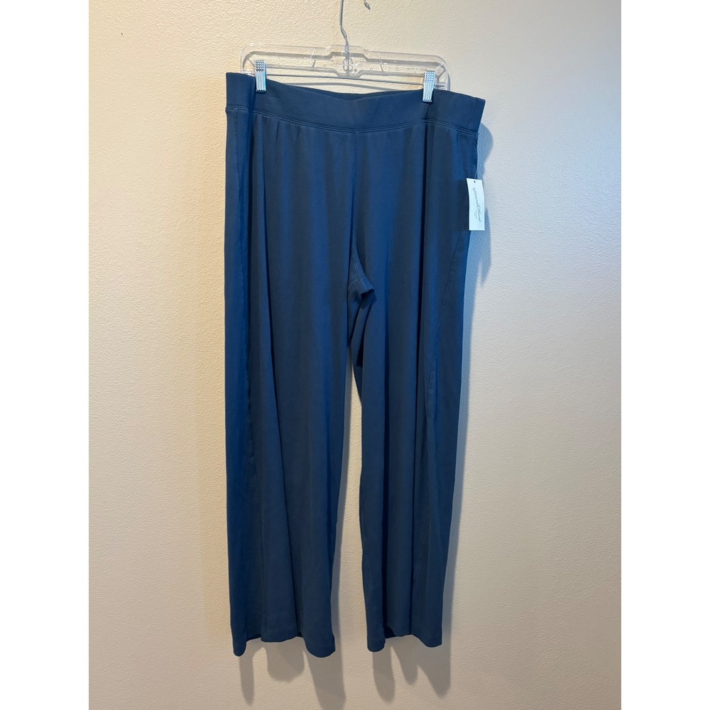 Universal Thread Navy Blue Ribbed Wide Leg Pants High Rise XXL NWT 013103815